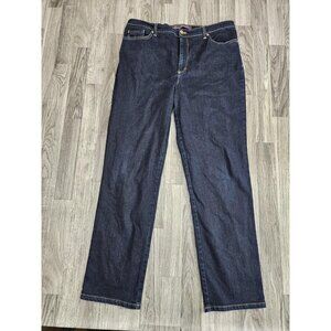 (3/$35) Gloria Vanderbilt Amanda Jeans Womens 14 Dark Wash Mid Rise Straight